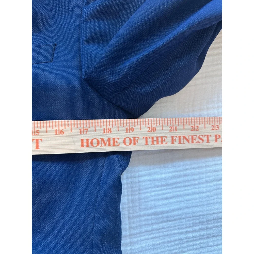 Hugo Boss Wool Suit 36S Jacket 32R Pants Navy Blue 2-Piece Blazer Coat 2 Button